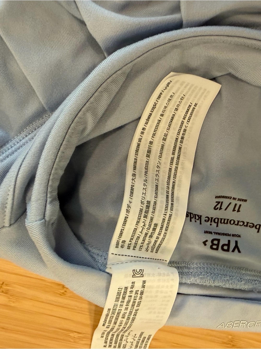 Abercrombie Kids YPB Blue Pleated Skirt Skort Girl's 11/12 Pocket Sports Tennis - Picture 7 of 11